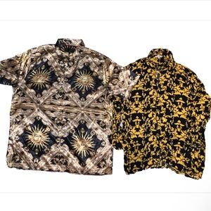 lot of 2 Fashino Nova Button Down Shirts Sz M